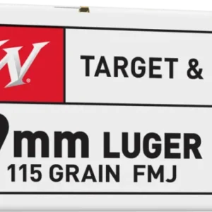 WINCHESTER USA 9MM 115GR FMJ 100RD BX 1000RD CASE