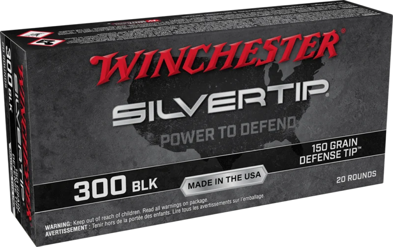 WINCHESTER SILVERTIP 300 BLACKOUT 150G DEFENSE TIP 20RDS