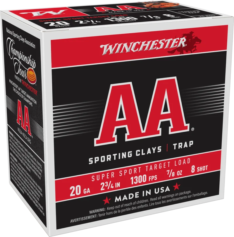 WINCHESTER AA SPR SPRT 20G 2-3/4" #8 7/8OZ 25RDS