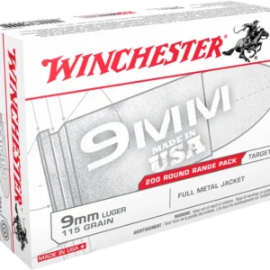 9MM 115GR FMJ 200RD BOX 1000RD CASE