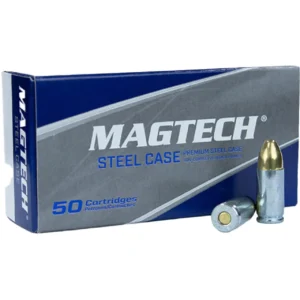 MAGTECH 9MM LUGER STEEL CASE 115GR FMJ 50RD BOX 20 BOXES PER CASE