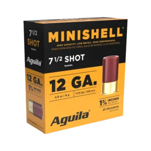 AGUILA 12GA MINI SHELL 1 3/4" 5/8 OZ 7.5 25RD BX 10 BOXES PER CS