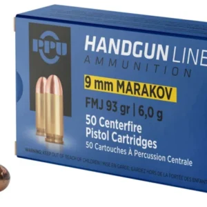 PPU 9X18 MAKAROV FMJ 93G 50RD BOX 20 BOXES PER CASE