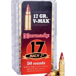 HORNADY VARMINT EXPRESS 17 MACH2 17GR V-MAX 50RD BX 2000RD CASE