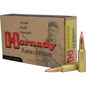 HORNADY CUSTOM 6.5 GRENDEL 123GR SST 20RD BX 200RD CASE