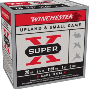 WINCHESTER SUPER X UPLAND HVY 20G 2-3/4" #6 25RD BX 250RD CS