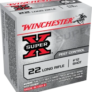 WINCHESTER SUPER X PEST CONTROL 22LR 25GR #12SHT 50RD BX 5000RD CASE