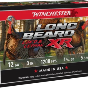 WINCHESTER LONG BEARD XR 12G 3" 1-3/4OZ 5SHT 10RD BX 100RD CASE