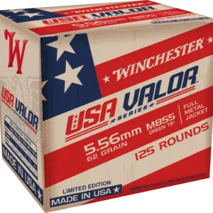 USA VALOR M855 5.56 62G FMJ GRN TIP