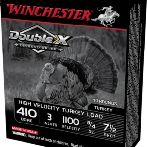 WINCHESTER DOUBLE X TURKEY 410GA 3/4OZ 7.5 SHOT DIAMOND GRADE 10RD BX 100RD CASE