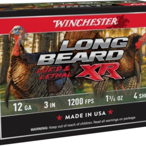 WINCHESTER LONG BEARD XR 12G 3" #4 1.75OZ 10RD BX 100RD CS