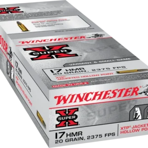 WINCHESTER SUPER X 17HMR 20G XTP JHP 50RD BX 1000RD CASE
