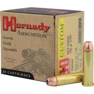 HORNADY CUSTOM 357MAG 158GR XTP 25RD BX 250RD CASE