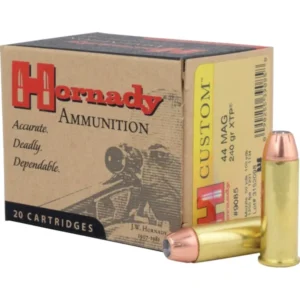 HORNADY CUSTOM 44MAG 240GR XTP JHP 20RD BX 200RD CASE