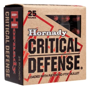 HORNADY CRITICAL DEFENSE 357FED MAG 80G FTX 25RDBX 250RD CASE