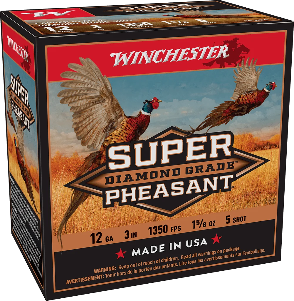 WINCHESTER 12 GA 3" #5 DIAMOND GRADE PHEASANT 1-5/8 OZ 25 RD/BX 10 BX/CS