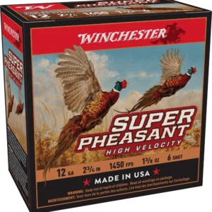 WINCHESTER SUPER PHEASANT 12 GA 2-3/4" #6 HV HB 1-3/8 OZ 25 RD/BX 10 BX/CS