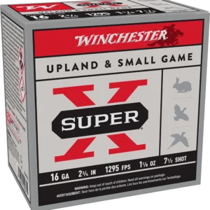 WINCHESTER SUPER X UPLAND 16 GA 2-3/4" #7.5  HB 1-1/8 OZ 25 RD/BX 10 BX/CS