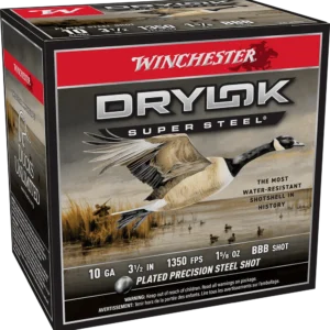 WINCHESTER 10 GA 3-1/2" BBB DRYLOK STEEL MAGNUM 1-5/8 OZ 25 RD/BX 10 BX/CS