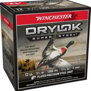 WINCHESTER DRYLOK SUPER STEEL 12 GA 3-1/2" #2  1-9/16 OZ 25 RD/BX 10 BX/CS