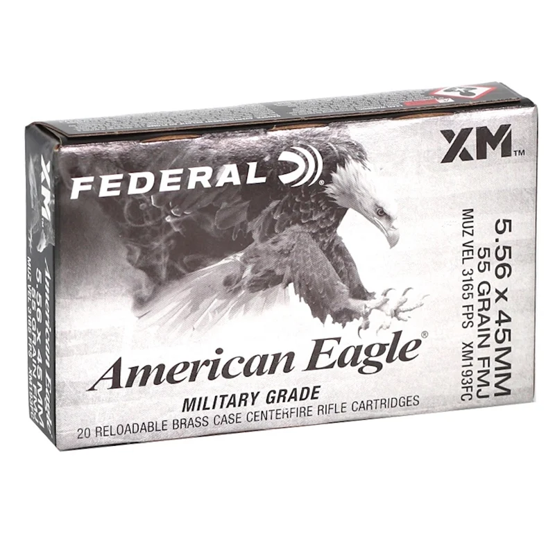 FEDERAL AE 5.56x45 55GR FMJ 20/BX 25BX/CS