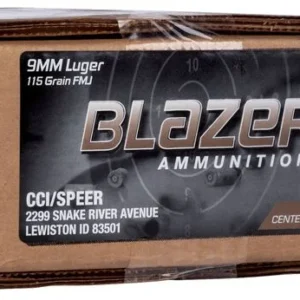 BLAZER BRASS 9MM 115G FMJ 500RD CASE