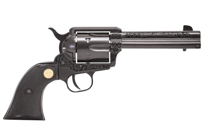 CHIAPPA 1873 REVOLVER SAA 22LR PISTOL BLACK 4.75" ENGRAVED FRAME - Redsand Tactical