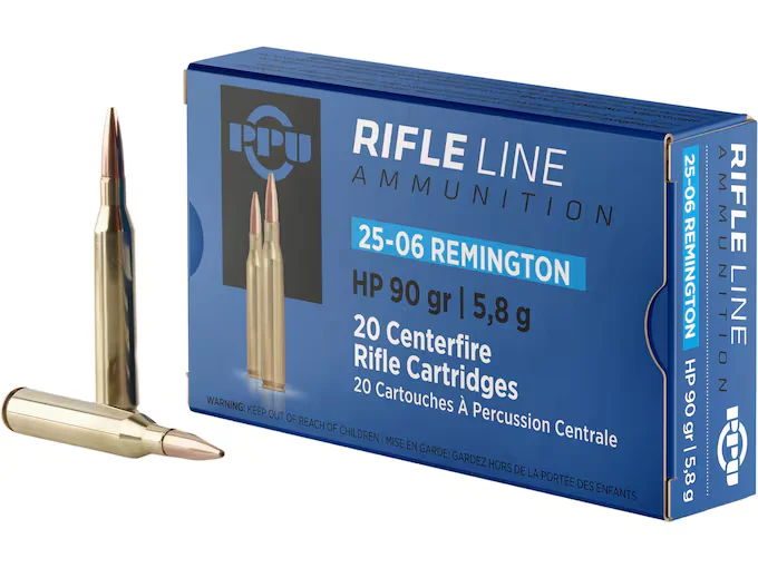 PPU 25-06REM 90G HP 20RD BOX 10 BOXES PER CASE - Redsand Tactical