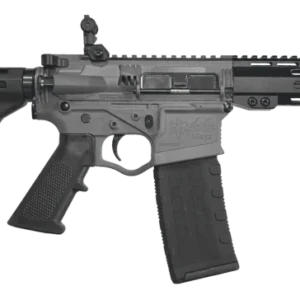 ATI ALPHA MAXX 5.56 PISTOL 7.5" BBL 7" HG, SNIPER GREY, PARBRACE, FLIP UPS, 1-30RD
