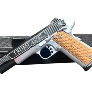 AMERICAN CLASSIC GOVERNMENT 1911 5" 9MM TRUMP 45/47 CHROME/BLACK 8RD