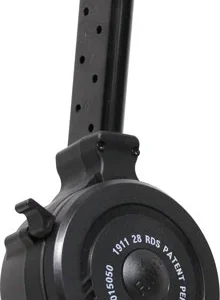 IVER JOHNSON MAGAZINE 1911 FS - 45ACP 28RD DRUM BLACK